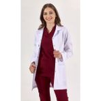 Uçak Medikal Beyaz Tunik Boy, Uzun Kol, Klasik Yaka, Doktor Önlüğü - 2XL