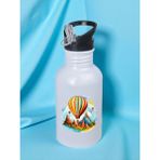 Uçan Balon Baskılı Matara Suluk 600 ml - Sporcu Suluğu, Büyük Suluk, Spor Matara, Sporcu Sulukları