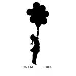 Uçan Balonlar Yapışkanlı Stencil Süsleme Ve Boyama Kalıbı