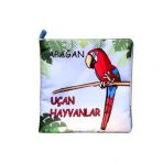 Uçan Hayvanlar Kumaş Sessiz Kitap T053 - Bez Kitap