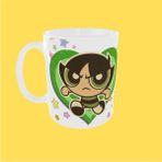 Uçan Kupa Powerpuff Gırls Temalı Buttercup Figürlü Tasarım Arkadaş Kupa - 325 ml - 1 Adet