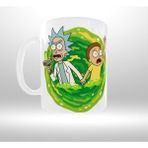 Uçan Kupa Rıck And Morty Temalı Portal Geçişi Tasarım Kupa - 001 - Beyaz - 1 Adet