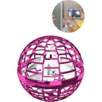 Uçan Küre Topu Oyuncakları Yükselen Hover Pro Boomerang Spinner El Kontrollü Mini Drone Pembe
