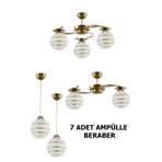 Uçar AMPÜL DAHİL MODERN İLAY AVİZE SETİ SALON YATAK ODASI MUTFAK GİRİŞ 2Lİ 3LÜ TEKLİ AVİZE