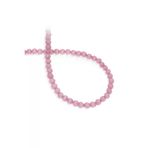 Uçar Doğaltaş 0136-1178 Kedi Gözü Doğal Taş Parlak Pembe Küre Kesim 6Mm Dizi [B+]