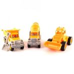 Uçar Kid 166 İnşaat Makineleri Seti Kamyon+Kepçe+Beton Mikseri 30 Cm