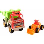 Uçar Oyuncak Büyük Boy Kamyon Mini Kepçe Hediyeli / - Renkli