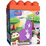 Uçar Oyuncak Magic Blocks 16 Parça Bloklu Hayvan Seti - Renkli