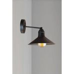 Uçar Retro Rustik Modern Tarz Siyah Turuncu Yeşil Metal Cafe Kafe Yatak Odasi Mimari Duvar Aplik