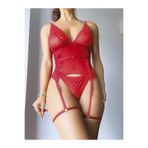 Üçay Butik 1038-1 Jartiyer Takım Çok Renkli S/M
