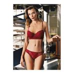 Üçay Butik 232 Balenli Destekli Sütyen Takım Bordo 75