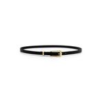 UCCELLO Klasik Gold Tokalı Günlük Kadın Siyah İnce Kemer – Elbise Kemeri, Gömlek Kemeri, Pantolon Kemeri