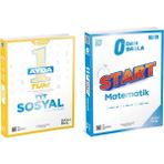 Üçdörtbeş Yayınları 1 Ayda Tüm Tyt Sosyal Soru Bankası ve ÜçDörtBeş Yayınları 0 Dan Başla Start Matematik