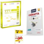 ÜçDörtBeş Yayınları TYT Coğrafya Soru Bankası ve Limit Yayınları TYT Coğrafya Soru Bankası Seti + Deneme
