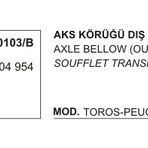 Üçel 10103B Renault R12 Dış Aks Körüğü