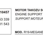 Üçel 10457 Renault R19 Megane Scenic Sol Motor Takozu