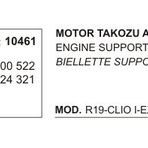 Üçel 10461 Renault Kango R19 Clio Ekspres Kango Arka Motor Takozu