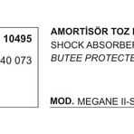Üçel 10495 Renault Megane Amortisör Körüğü
