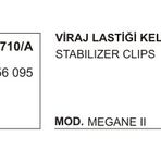 Üçel 10710A Renault Megane Viraj Lastiği Kelepçesi