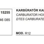 Üçel 15255 Renault R12 Karbüratör Hortumu