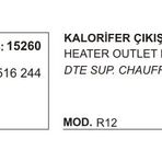 Üçel 15260 Renault R12 Kalorifer Çıkış Hortumu
