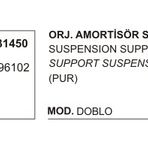 Üçel 31450 Fiat Doblo Arka Amortisör Takozu