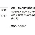 Üçel 31451 Fiat Doblo Arka Amortisör Takozu