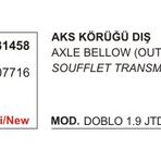 Üçel 31458 46307716 Fiat Linea Doblo 1.9 JTD Dış Aks Körüğü