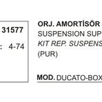 Üçel 31577 Fiat Ducato Boxer Jumper Amortisör Takozu Takımı