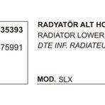 Üçel 35393 7675991 Fiat DKS SLX Alt Radyatör Hortumu