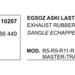 Üçel 7700686449 10207 R9 R11 R19 R21 Ekspres Master Trafık Büyük Renault R11 Eksoz Askı Lastiği