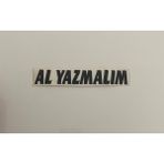 Üçel “al Yazmalım” Yapışkanlı Araç Sticker Yazı Araç Arkası Yazı Oto Cam Etiket Sticker Yazı