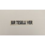 Üçel “bir Teselli Ver” Yapışkanlı Araç Sticker Yazı Araç Arkası Yazı Oto Cam Etiket Sticker Yazı