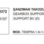 Üçel Fiat Tempra 30372 Tipo 1.1 1.4 1.6 1.7 DS Alt Şanzıman Takozu