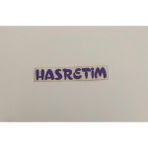 Üçel “ Hasretim “ Yapışkanlı Araç Sticker Yazı Araç Arkası Yazı Oto Cam Etiket Sticker Yazı