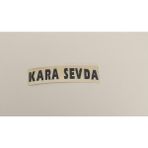 Üçel “kara Sevda “ Yapışkanlı Araç Sticker Yazı Araç Arkası Yazı Oto Cam Etiket Sticker Yazı