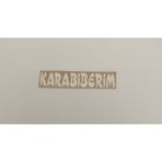 Üçel “karabiberim” Yapışkanlı Araç Sticker Yazı Araç Arkası Yazı Oto Cam Etiket Sticker Yazı