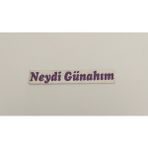 Üçel “neydi Günahım” Yapışkanlı Araç Sticker Yazı Araç Arkası Yazı Oto Cam Etiket Sticker Yazı