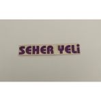 Üçel “seher Yeli” Yapışkanlı Araç Sticker Yazı Araç Arkası Yazı Oto Cam Etiket Sticker Yazı