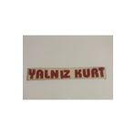 Üçel “YALNIZ KURT” YAPIŞKANLI ARAÇ STİCKER YAZI-ARAÇ ARKASI YAZI-OTO CAM ETİKET STİCKER YAZI 5282678
