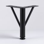 Üçgen 12 Cm Siyah Metal Mobilya Ayağı Modern Koltuk Kanepe Dayanıklı Tv Ünitesi Ayağı Ayakları