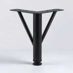 Üçgen 15 Cm Siyah Metal Mobilya Ayağı Modern Koltuk Kanepe Dayanıklı Tv Ünitesi Ayağı Ayakları