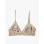Üçgen Bikini Üstü Parlak İnce Askılı