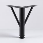 Üçgen Siyah Metal 20 Cm Mobilya Ayağı Modern Koltuk Kanepe Dayanıklı Tv Ünitesi Ayağı Ayakları
