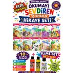 Üçgen Yayıncılık 2.sınıf Öğretmen Tavsiyeli Okumayı Sevdiren 16 Sayfa 10 Kitaplık Hikaye Seti-4 (Slime Set Hediyeli) - Hayır