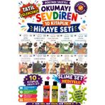 Üçgen Yayıncılık 4.sınıf Öğretmen Tavsiyeli Okumayı Sevdiren 64 Sayfa 10 Kitaplık Hikaye Seti-2 (Slime Set Hediyeli) - Hayır
