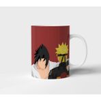 Uchiha Sasuke Uzumaki Naruto Anime Tasarım Kupa - Hediyelik Kupa - Baskılı Kupa - 1 Adet - 300 ml