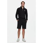 UCLA RANDY Siyah Baskılı Standard Fit Erkek Örme Şort