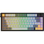 Üçlü Mod Membran Gaming Klavye,%75 Düzen, 4000MAH Batarya, Rgb 14 Efekt, Tft Ekran, Type-C, Blue