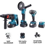 Üçlü Set MK800 2b1ş - Şarjlı Spiral, Sıkma ve Hiltli Şarj Aleti - Seçenek 1